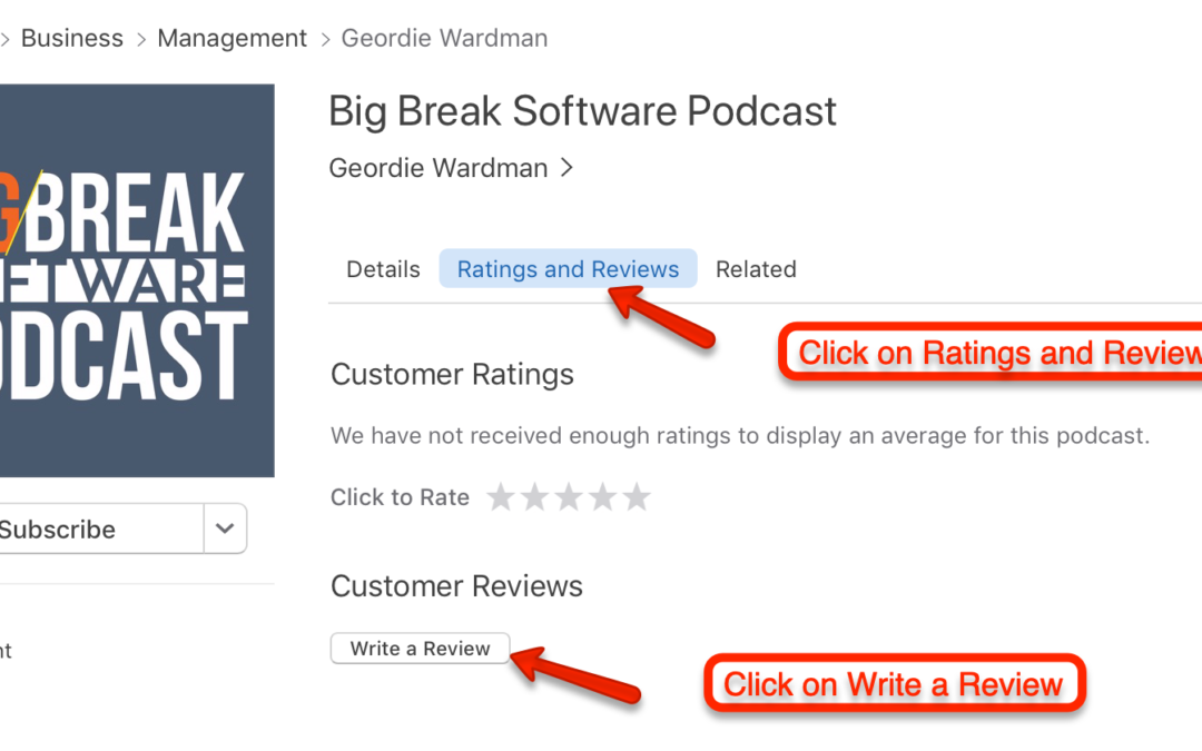 How to leave a review on a podcast